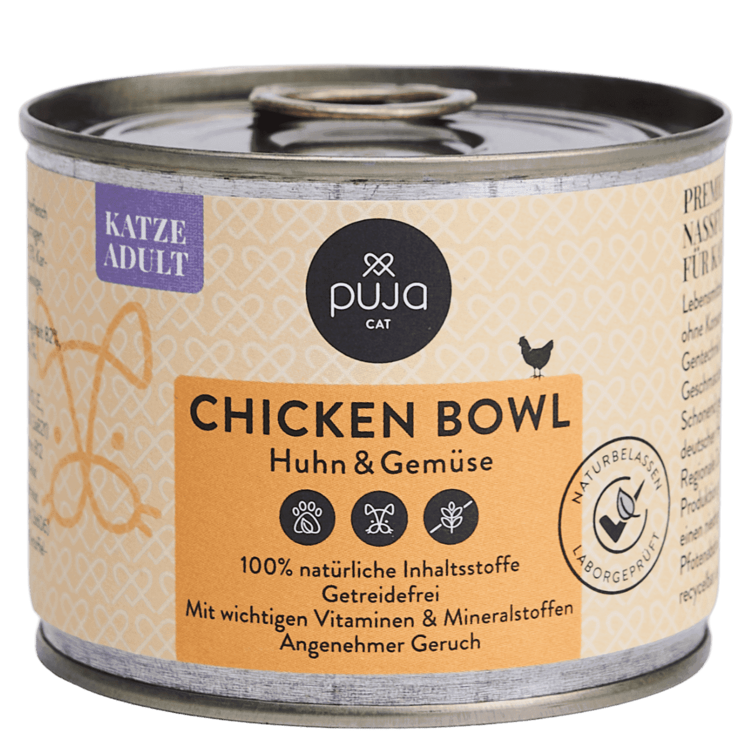 Premium Nassfutter für Katzen - feine Chicken Bowl 200g