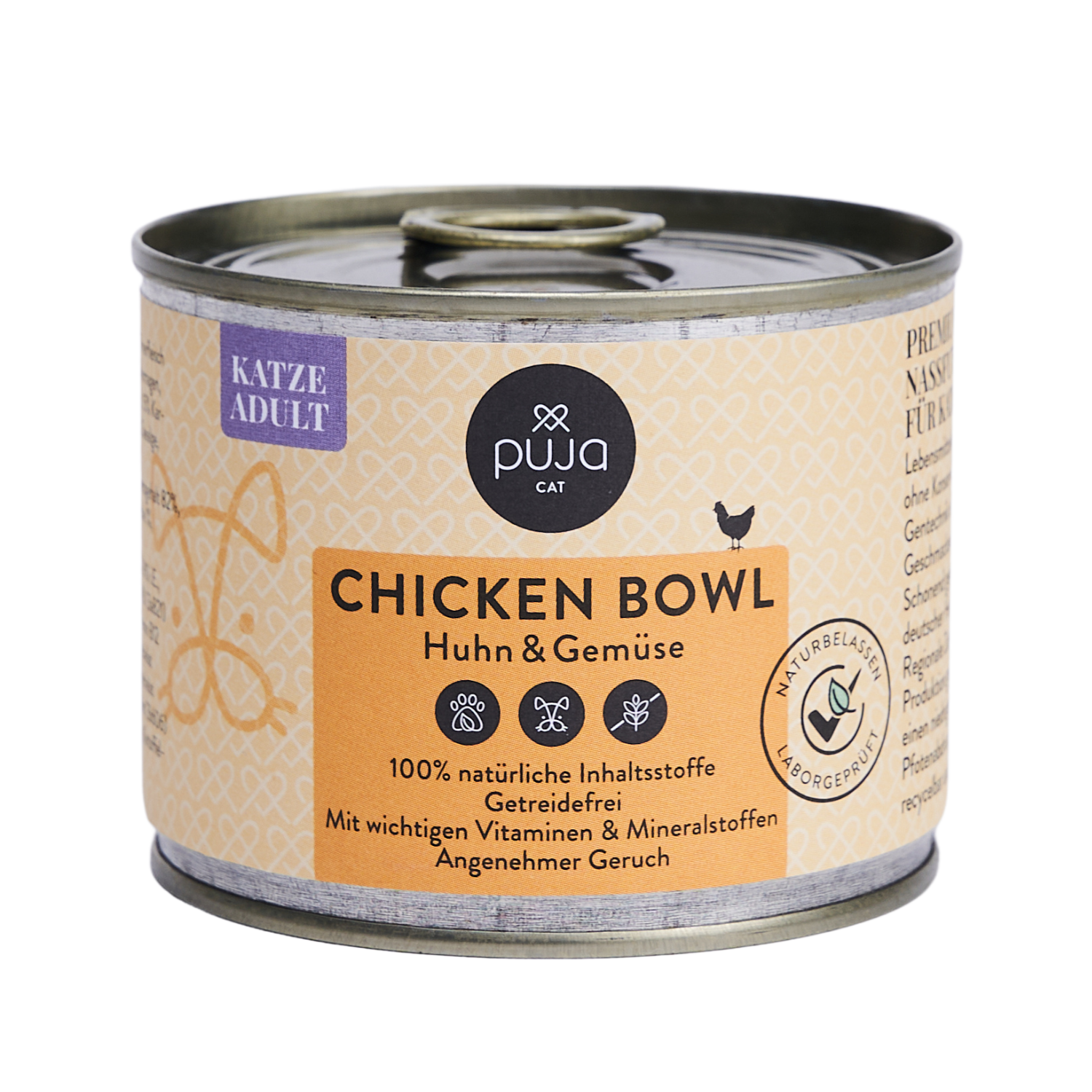 Premium Nassfutter für Katzen - feine Chicken Bowl 200g