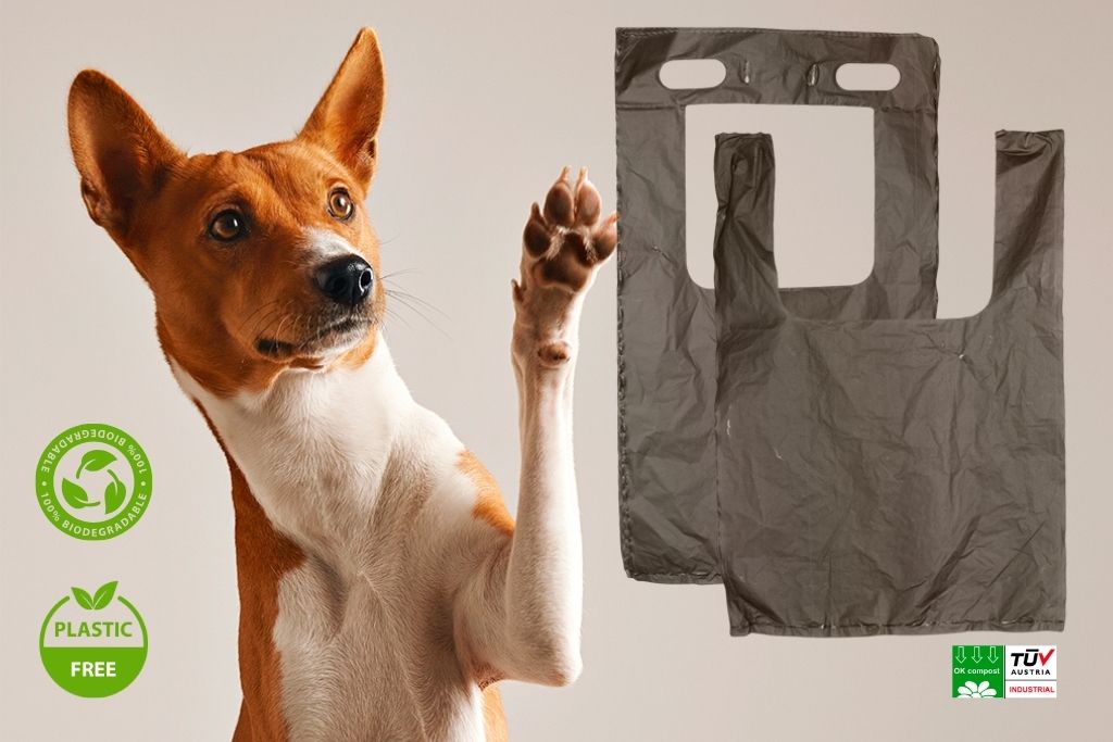 Organic dog waste bags - robust, tear-resistant and environmentally friendly 20 pieces