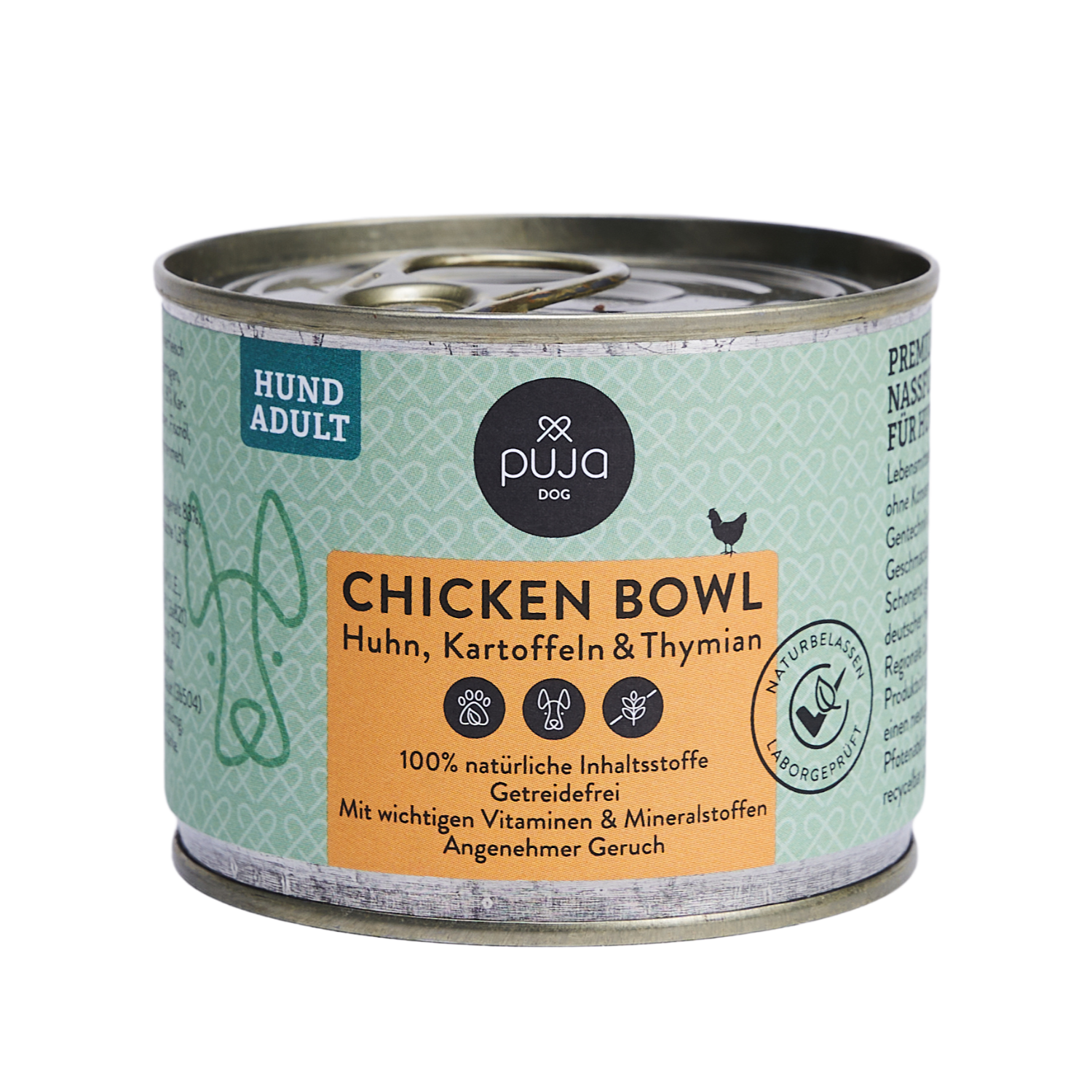 Premium Nassfutter für Hunde - feine Chicken Bowl 200g